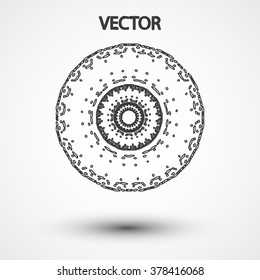 Wireframe polygonal elements eps10, vector elegant  shape illustration