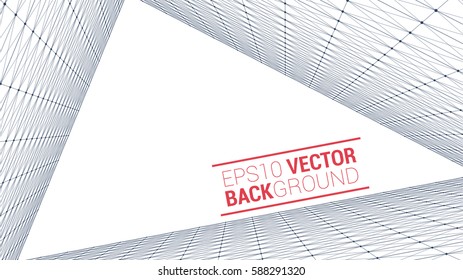 Wireframe polygonal landscape