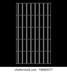 Wireframe prison bars . Cage connected concept Vector illustration.