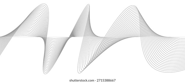 Fondo abstracto del mezclador de la onda del sonido del wireframe, ondas de sonido del wireframe. Líneas de movimiento Abstractas.