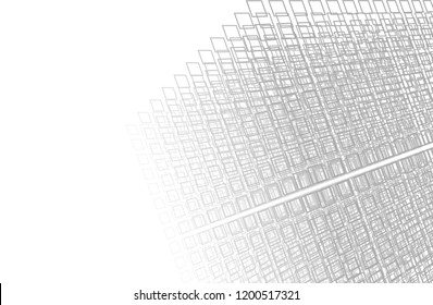 Wireframe structure. Geometric structure from small pieces. Big data. Smart system. Vector Background. 