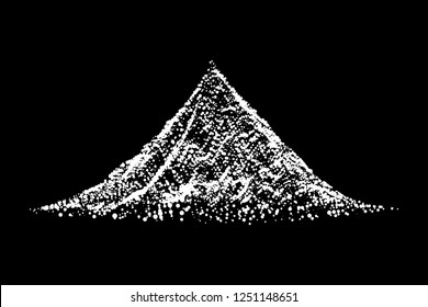Wireframe terrain vector background. Cyberspace landscape grid technology illustration