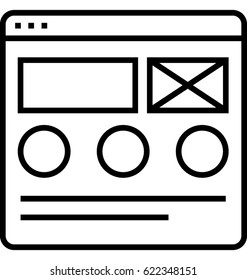 Wireframe Vector Icon 