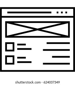 Wireframe Vector Icon