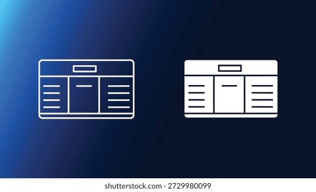 Layouts de site wireframe com planos de fundo azul escuro e preto para design e desenvolvimento de interface de usuário