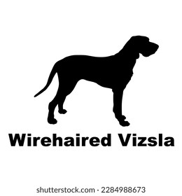 wirehaired vizsla Dog silhouette dog breeds