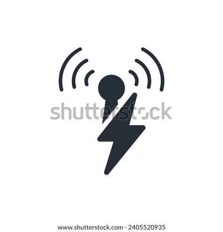 Wireles icon. vector.Editable stroke.linear style sign for use web design,logo.Symbol illustration.