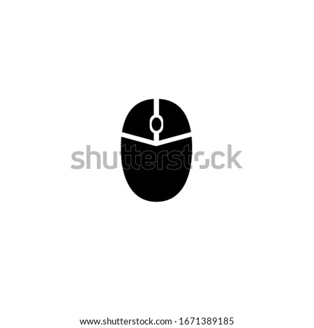 wireles mouse flat icon illustration vector