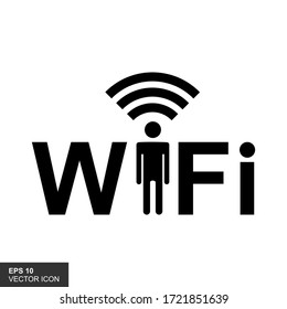 Wireles signal. Icon. Wifi. Vector illustration.
