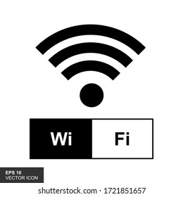 Wireles signal. Icon. Wifi. Vector illustration.
