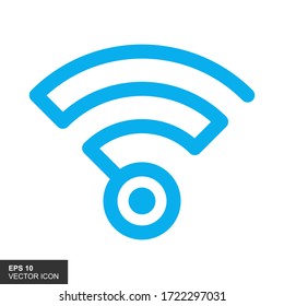 Señal de hilos. Icono. Wifi. Ilustración vectorial.