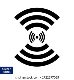 Wireles signal. Icon. Wifi. Vector illustration.
