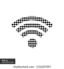 Señal de hilos. Icono. Wifi. Ilustración vectorial.