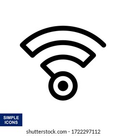 Wireles signal. Icon. Wifi. Vector illustration.