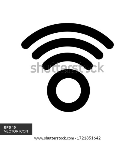 Wireles signal. Icon. Wifi. Vector illustration.
