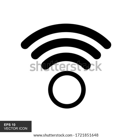 Wireles signal. Icon. Wifi. Vector illustration.
