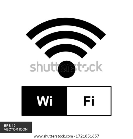 Wireles signal. Icon. Wifi. Vector illustration.
