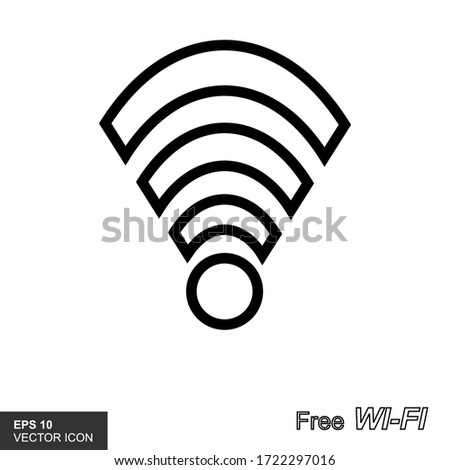 Wireles signal. Icon. Wifi. Vector illustration.