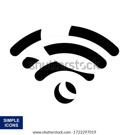 Wireles signal. Icon. Wifi. Vector illustration.