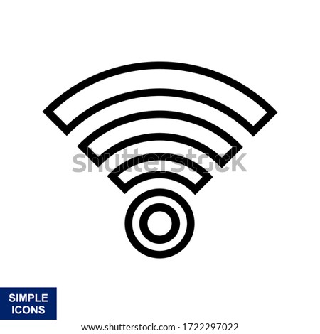 Wireles signal. Icon. Wifi. Vector illustration.