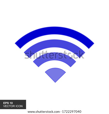 Wireles signal. Icon. Wifi. Vector illustration.