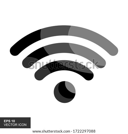 Wireles signal. Icon. Wifi. Vector illustration.