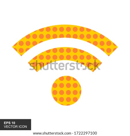 Wireles signal. Icon. Wifi. Vector illustration.