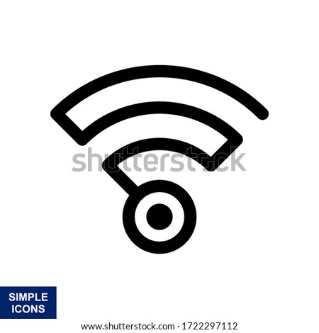 Wireles signal. Icon. Wifi. Vector illustration.