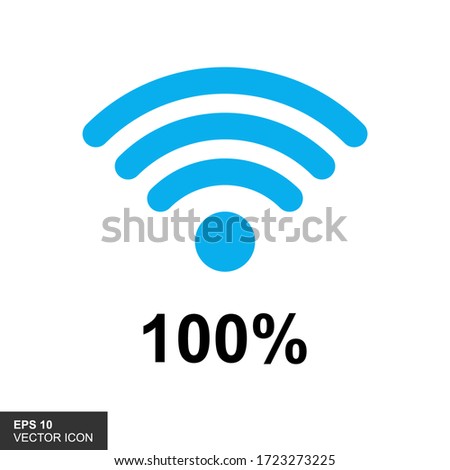 Wireles signal. Icon. Wifi. Vector illustration.