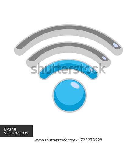Wireles signal. Icon. Wifi. Vector illustration.