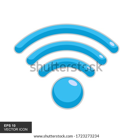 Wireles signal. Icon. Wifi. Vector illustration.