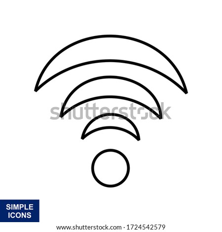 Wireles signal. Icon. Wifi. Vector illustration.