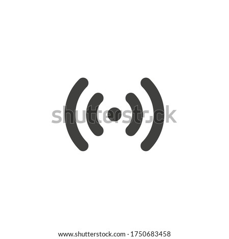 Wireles signal. Icon. Wifi Vector illustration. Stock vector illustration isolated on white background.