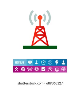 Wireless antenna icon