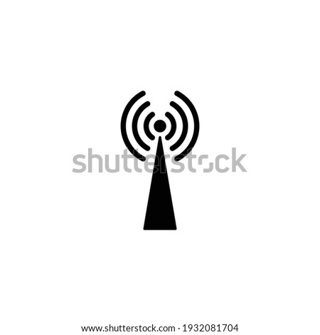 wireless antenna icon vector sign symbol