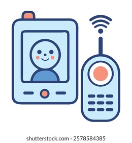 Wireless baby monitor with video camera