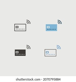 seguridad bancaria y tecnología de vectores de tarjetas bancarias inalámbricas