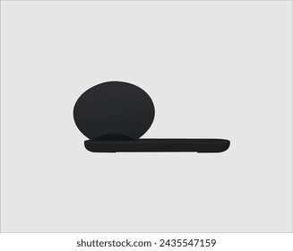 Cargador de batería inalámbrico y smartphone o tableta - Ilustración vectorial. Infografías del cargador inalámbrico. Concepto de tecnología de carga inalámbrica sobre fondo blanco.