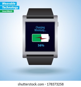 Wireless Battery Charging on SmartWatch - Wearable tech