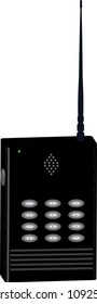 wireless black walkie-talkie