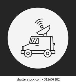 wireless car line icon