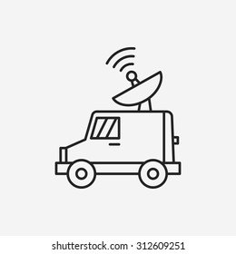 wireless car line icon