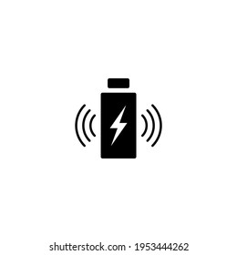 Wireless Charger Icon Concept Charging The Phone In Vector Style Illustration