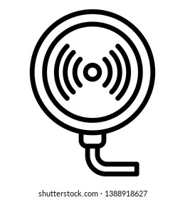 Wireless charger icon. Outline wireless charger vector icon for web design isolated on white background