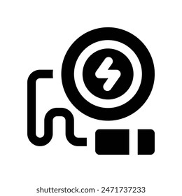 Wireless-Ladegerät-Symbol. Vektorgrafik-Symbol für Ihre Website, Handy, Präsentation und Logo-Design.