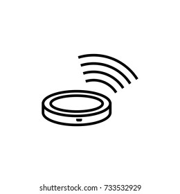 wireless charger icon vector illustration