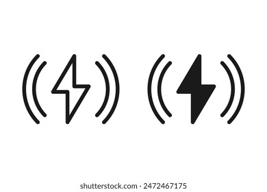 Wireless charger icon vector. Phone charge simple illustration