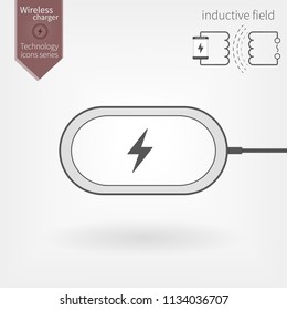 Wireless charger illustration.