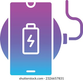 Wireless Charger vector icon. Can be used for printing, mobile and web applications.
