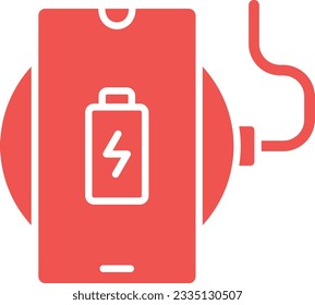 Wireless Charger vector icon. Can be used for printing, mobile and web applications.